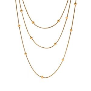 Elegant Gold Beaded Necklace